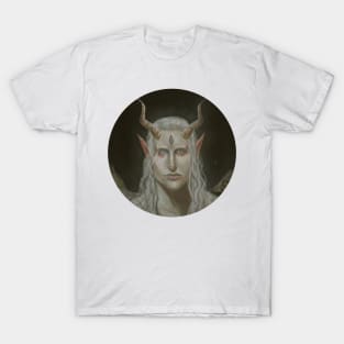 Awesome Beautiful 3 Eyed Angel Devil White Demon T-Shirt